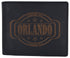 Mens Orlando Printed Logo RFID Cowhide Leather Mens RFID Wallet /53HTC Orlando2